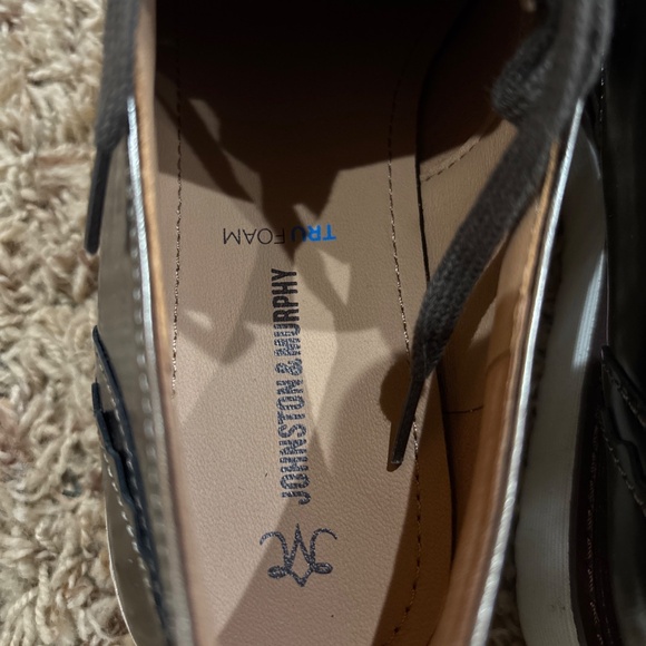 Johnston & Murphy Mitzi Leather Oxfords Bronze Metallic Size 6 - Picture 4 of 14